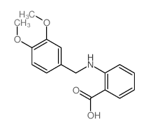 Benzoic acid,2-[[(3,4-dimethoxyphenyl)methyl]amino]- structure
