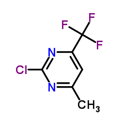 2-Chloro-4-methyl-6-(trifluoromethyl)pyrimidine Structure