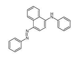 N-phenyl-4-phenyldiazenylnaphthalen-1-amine Structure