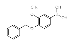 4-苄氧基-3-甲氧基苯硼酸结构式