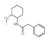chloro-[2-[(2-phenylacetyl)amino]cyclohexyl]mercury结构式