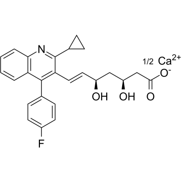 Pitavastatin (3S,5R)-Isomer Calcium Salt Structure