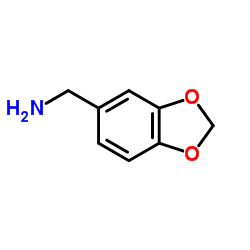 3,4-亚甲二氧基苄胺结构式