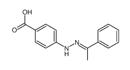 4-[2-(1-phenylethylidene)hydrazinyl]benzoic acid结构式