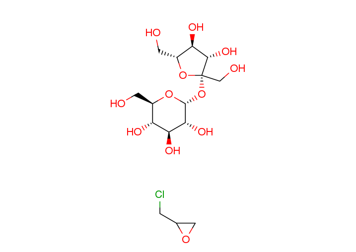 Sucrose-epichlorohydrin copolymer Structure