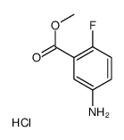 5-AMINO-2-FLUOROBENZOIC ACID METHYL ESTER HYDROCHLORIDE structure