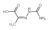 (2E)-2-[(氨基羰基)亚肼基]丙酸结构式