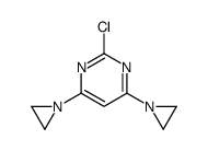 4,6-bis(aziridin-1-yl)-2-chloropyrimidine结构式