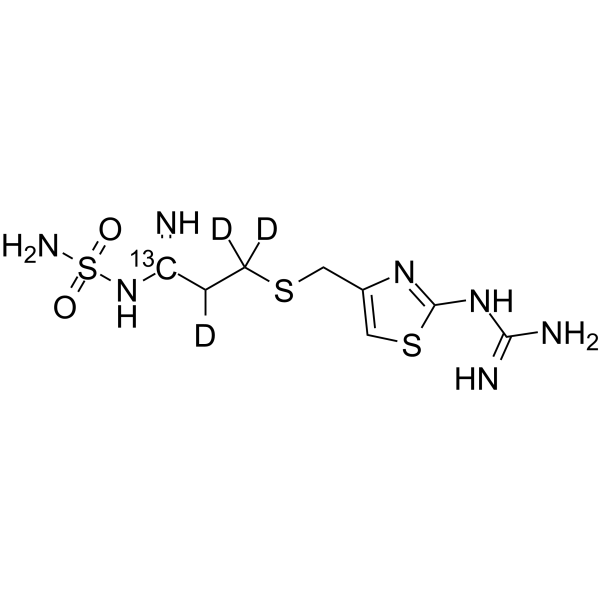 Famotidine-13C,d3结构式