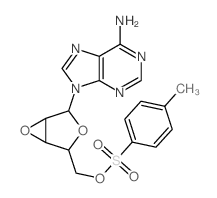 Adenine,9-(2,3-anhydro-b-D-lyxofuranosyl)-,5'-p-toluenesulfonate (8CI) Structure