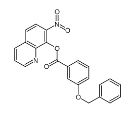 7-Nitro-8-quinolyl=m-(benzyloxy)benzoate structure