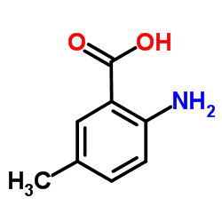 2-氨基-5-甲基苯甲酸结构式