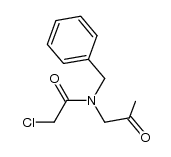 N-benzyl-2-chloro-N-(2-oxopropyl)acetamide Structure