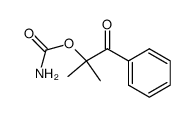 Propiophenone, 2-hydroxy-2-methyl-, carbamate (8CI)结构式