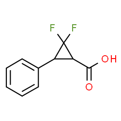 2,2-difluoro-3-phenylcyclopropane-1-carboxylic acid Structure