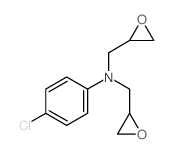 2-Oxiranemethanamine,N-(4-chlorophenyl)-N-(2-oxiranylmethyl)-结构式