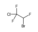 2-bromo-1-chloro-1,1,2-trifluoroethane Structure