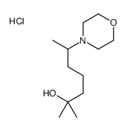 2-methyl-6-morpholin-4-ylheptan-2-ol,hydrochloride结构式
