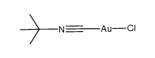 ClAu(t-butylisocyanide)结构式