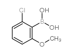 2-氯-6-甲氧基苯硼酸结构式