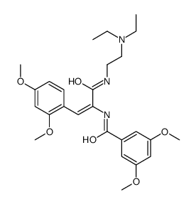 N-[2-(Diethylamino)ethyl]-2-(3,5-dimethoxybenzoylamino)-3-(2,4-dimethoxyphenyl)propenamide Structure