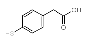 4-mercaptophenylacetic acid Structure