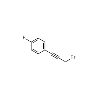 1-(3-溴丙-1-炔-1-基)-4-氟苯结构式