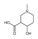 4-hydroxy-1-methylpiperidine-3-carboxylic acid Structure