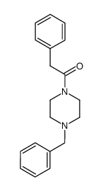 1-benzyl-4-phenylacetyl-piperazine Structure