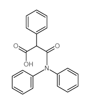 2-(diphenylcarbamoyl)-2-phenyl-acetic acid结构式