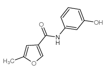 N-(3-hydroxyphenyl)-5-methylfuran-3-carboxamide结构式