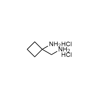 1-(氨基甲基)环丁烷-1-胺二盐酸盐结构式