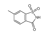 6-methyl-1,1-dioxo-1,2-benzothiazol-3-one Structure