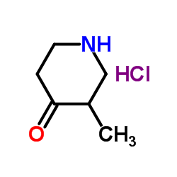 3-Methyl-4-piperidinone hydrochloride (1:1) structure
