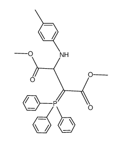 dimethyl 2-(4-methylanilino)-3-(triphenylphosphoranylidene)butanedioate结构式