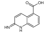 2-氨基-5-喹啉羧酸结构式