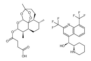 Artesunate mixture with mefloquine Structure