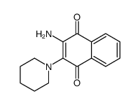 2-amino-3-piperidin-1-ylnaphthalene-1,4-dione结构式
