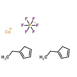 二(乙基环戊基)六氟磷酸钴(III)结构式