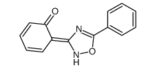 6-(5-phenyl-1,2,4-oxadiazol-3-ylidene)cyclohexa-2,4-dien-1-one结构式