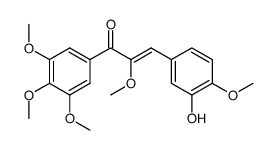 (Z)-3-(3-hydroxy-4-methoxyphenyl)-2-methoxy-1-(3,4,5-trimethoxyphenyl)prop-2-en-1-one Structure