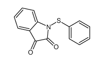 1-phenylsulfanylindole-2,3-dione结构式