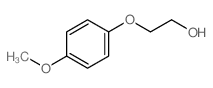 2-(4-甲氧基苯氧基)-1-乙醇结构式