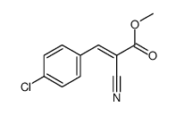 METHYL 3-(4-CHLOROPHENYL)-2-CYANOACRYLATE structure