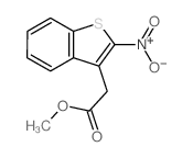 Benzo[b]thiophene-3-acetic acid, 2-nitro-, methyl ester Structure