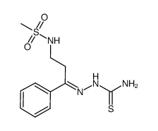 N-methanesulfonyl-3-aminopropiophenone-thiosemicarbazone结构式