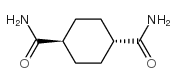 反式环己烷-1,4-二羧酸二酰胺结构式