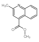 2-甲基-喹啉-4-羧酸甲酯结构式