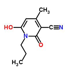 3-氰基-4-甲基-6-羟基-n-丙基吡啶酮结构式