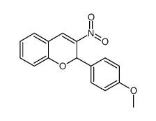 2-(4-甲氧基苯基)-3-硝基-2H-色烯结构式